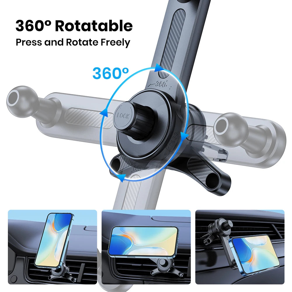 TOPK Magnetic Car Phone Holder for Magsafe Phone Mount ,Air Vent Car Phone Holder,Car Cradle for iPhone 15/14/13/12 Series