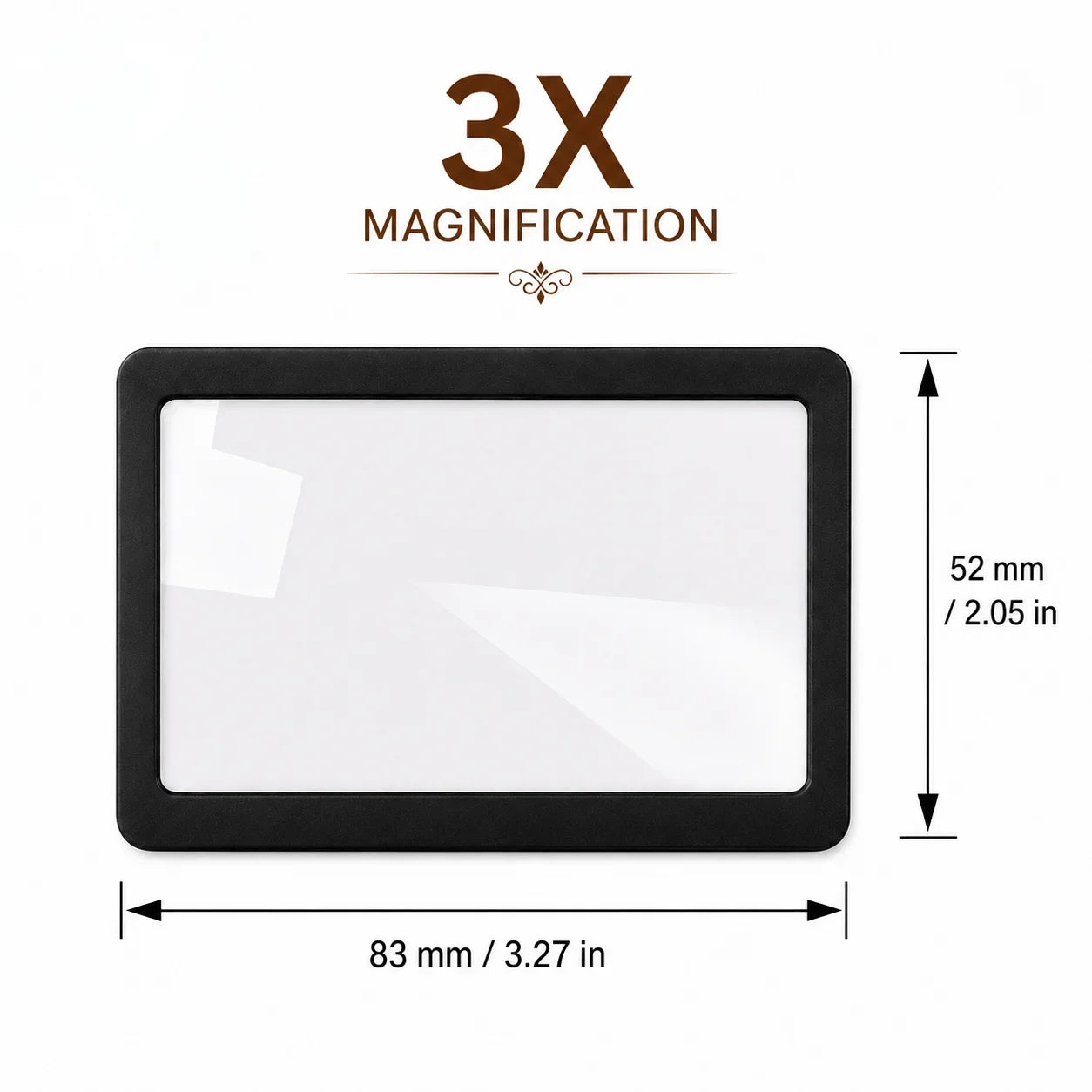 1-10pcs Portable Card-Sized Magnifying Glass Slim Pocket Magnifier for Reading Small Text,Receipts Fine Print,for Everyday Use