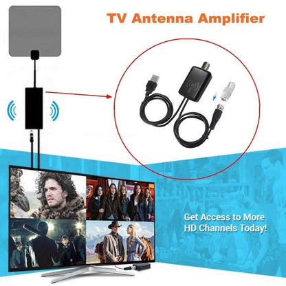 4K Hd Digital Tv Antenna Amplifier Signal Booster Low Noise High Gain Signal Receiver Tv Antenna Accessories Enhance Signal Stability