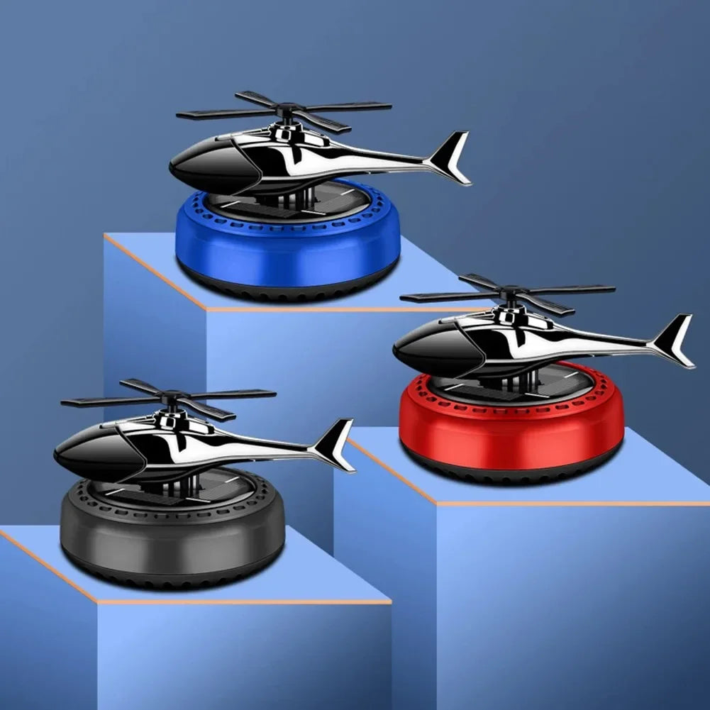 Helicopter Styling Solar Car air freshener Car Interior Decor Aromatherapy Car accessories Propeller rotary perfume diffuser