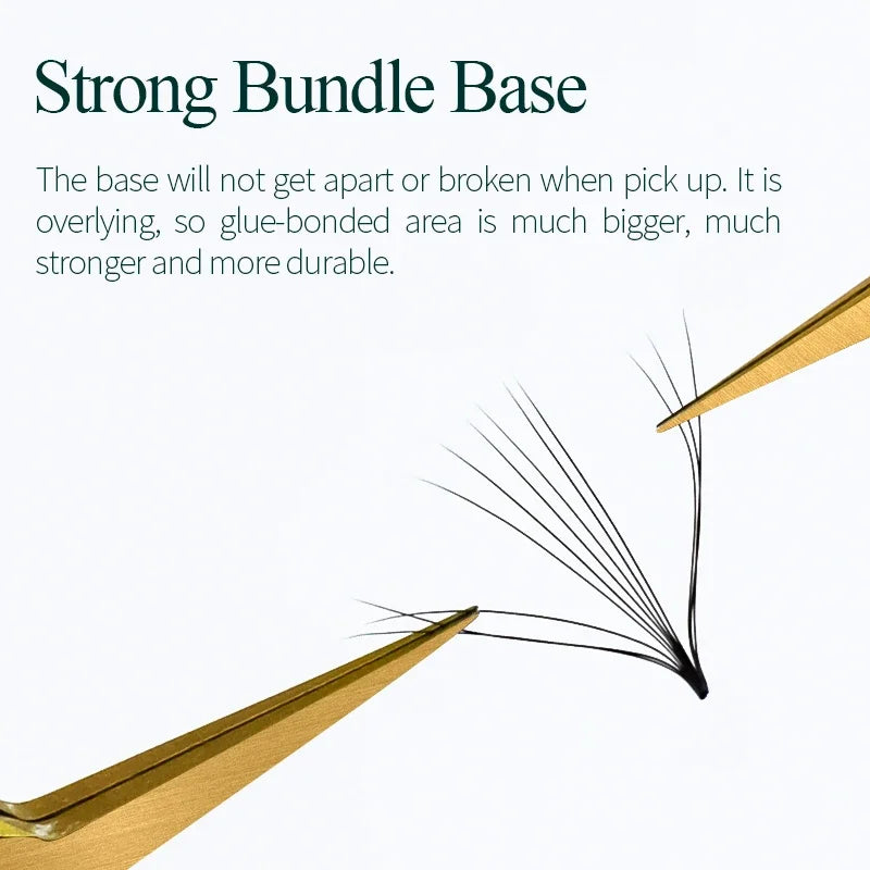 SONG LASHES 3D to 16D Fans Sharp Slim Narrow Stem Premade Volume Fans Loose Thin Pointy Base Russia Volume Eyelashes Extensions