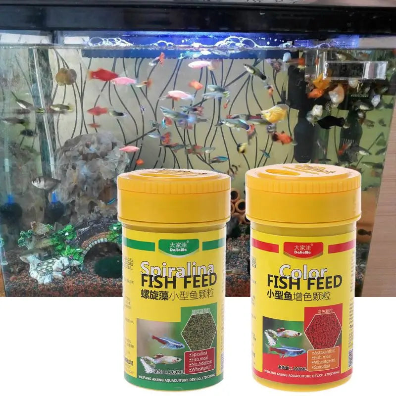 Spirulina Food Tropical Fish Nutrition For Aquarium Fish Tank Color Enhanced Food D0AC