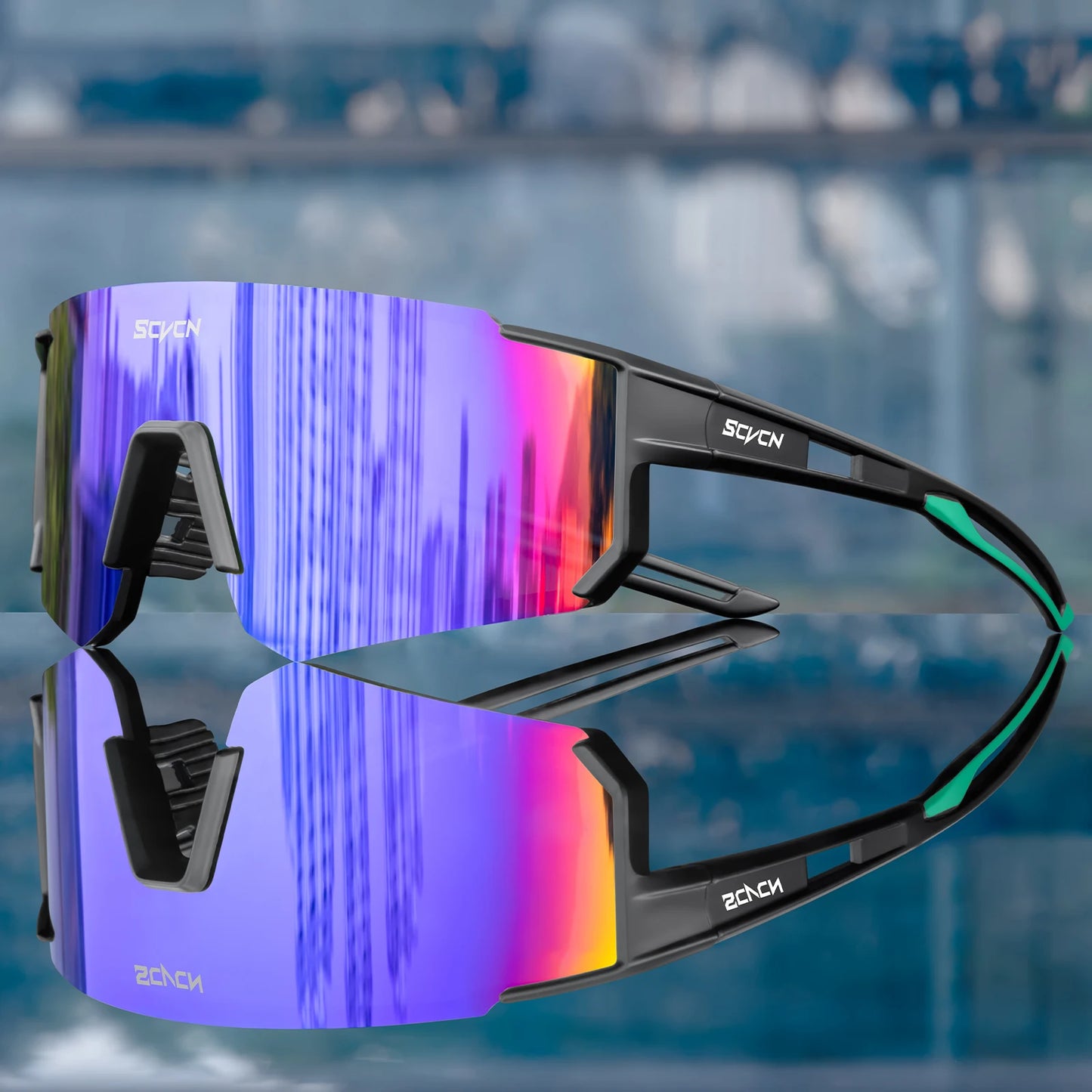 Scvcn New Fashion Sunglasses Men Women Bike Eyewear Sports Riding Glasses Bicycle Goggles Runing Drving Racing UV400 MTB Eyewear