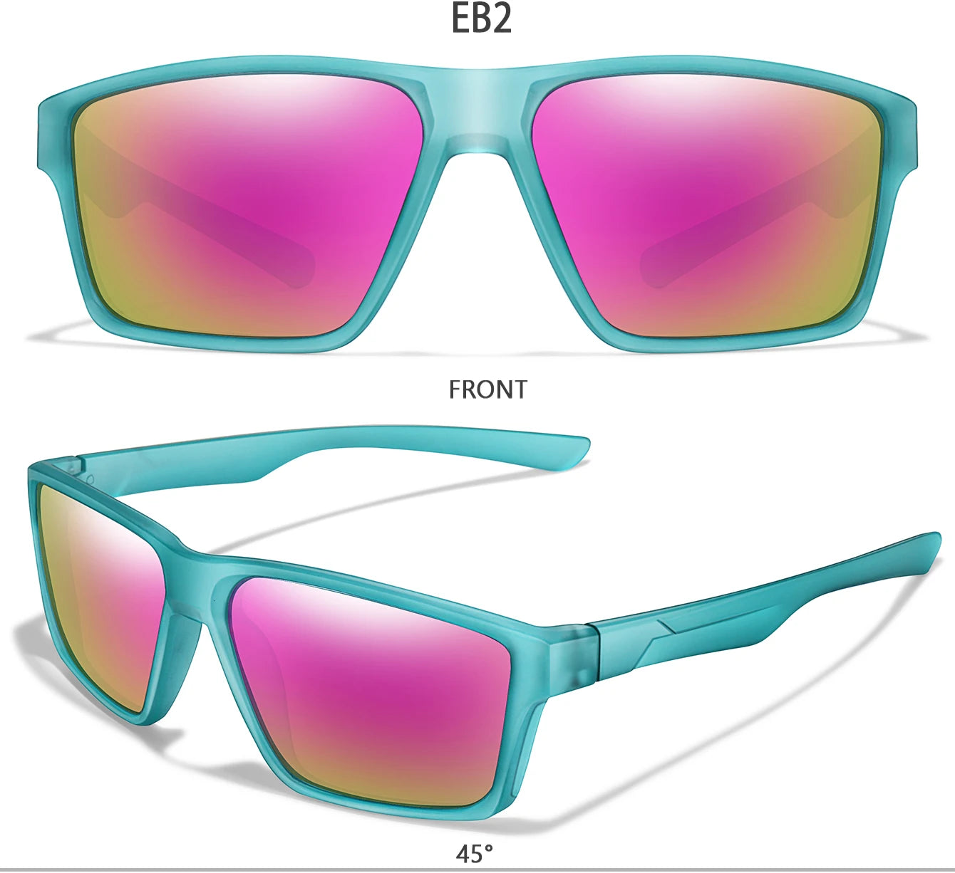 LOISRUBY Brand Classic Cycling Polarized Sunglasses Men Women Mtb Bicycle Square Eyewear Camping Hiking Driving Goggles UV400