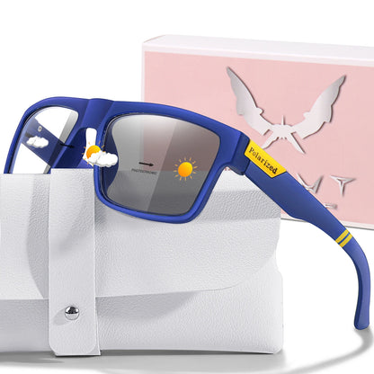 Fashion Polarized Color Changing Cycling Sunglasses Men Night Vision Car Driving Sunglass Dirt Bike Motorcycle  Glasses