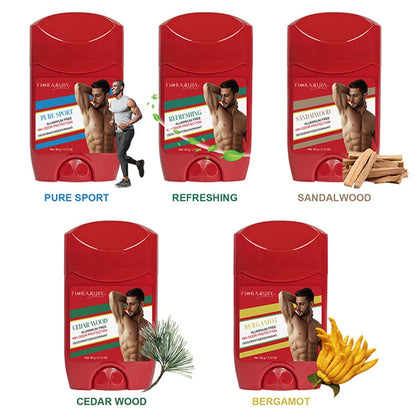 5 Type Men Deodorant Stick Sweating Sandalwood Keep Drying Lasting Fragrance Remove Armpit Odor Underarm Refresh Sticks Refresh