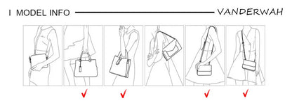 Elegant Handbag For Women High Quality Leather Top-Handle Bags Purse Ladies Shoulder Crossbody Bag Casual Tote Bolso Marca Lujo