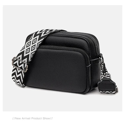 Women Crossbody Bag Multi Space Fashion Design Sense Large Capacity PU Material Lightweight Single Shoulder Bag