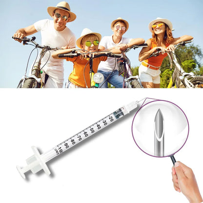 30/15/5Pcs 0.5Ml/1Ml Disposable Plastic Veterinary Syringe with Needle, Suitable for Pets and Farm Animals, Manual Push-Type Syringe with Needle, Farm Animal Syringe, Suitable for Cats, Dogs, Pigs