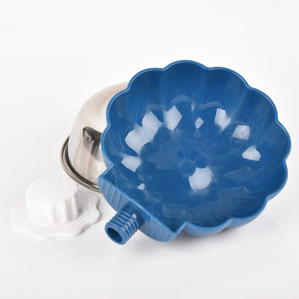Movable Lifting Pet Hanging Food Bowl Pumpkin Shaped Stainless Steel Water Bowl for Rabbit Hamster Bird Cat Pet Feeding Supplies