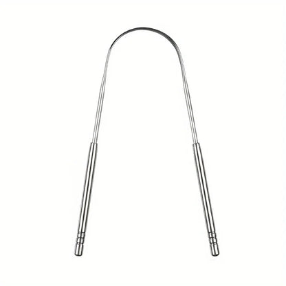 Adult Tongue Scraper Set Stainless Steel Spoon shaped tongue scraper, Reduces Bad Breath,Easy to Use,Oral Hygiene Tongue Cleaner