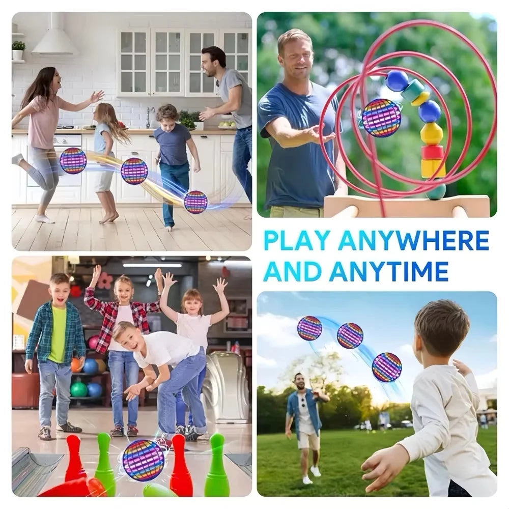 Flying Ball Toy 2026 Hand Controlled Boomerang Hover Ball Toys Fidget Flying Spinner with Magic Lights