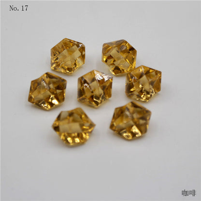 100PCS Plastic Gems Ice Grains Colorful Stones Children Jewels Acrylic Jewels Ice Counter Crystal Diamonds DIY Crafts Beads Toy
