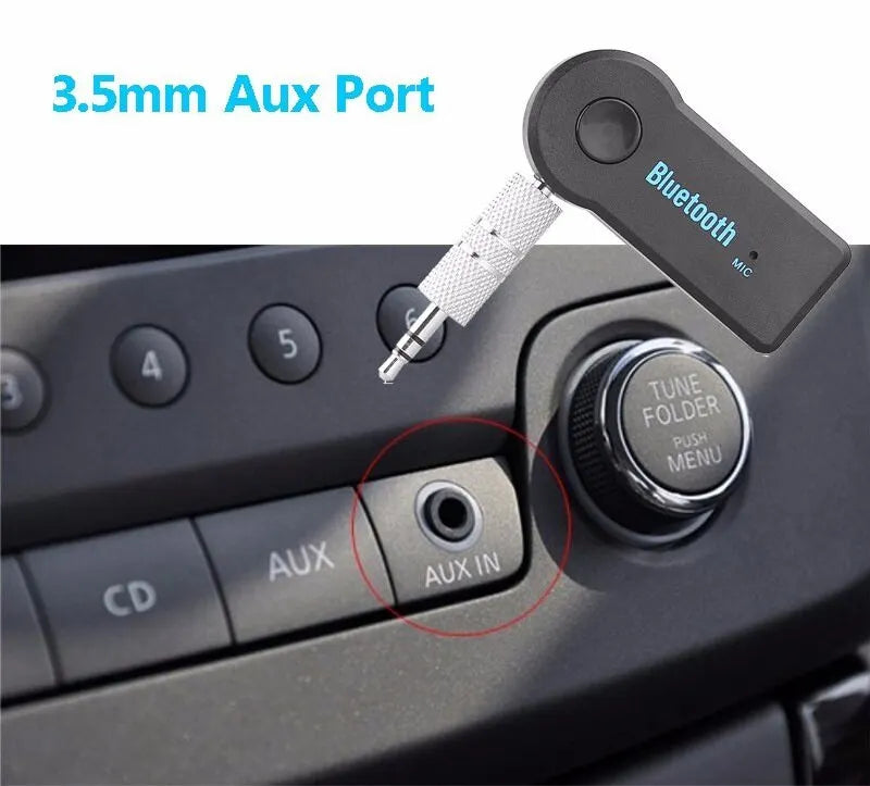 Aux Car Bluetooth 5.0 Receiver 3.5mm 3.5 AUX Jack Stereo Music Audio Car Transmitter Speaker Amplifier Wireless Adapter with Mic