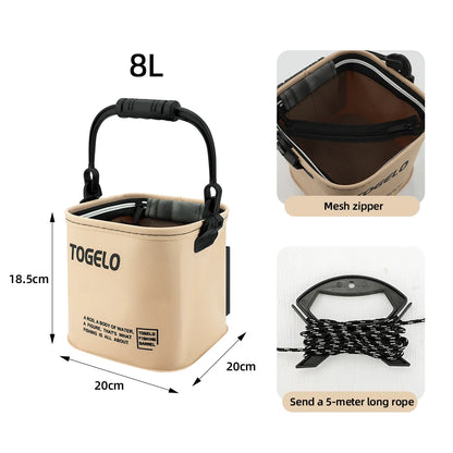 8L/13L Bucket All for Fishing Stuff Fishing Supplies New Accessorie Tackle Articles Accessory Suitcase Good Sports Entertainment