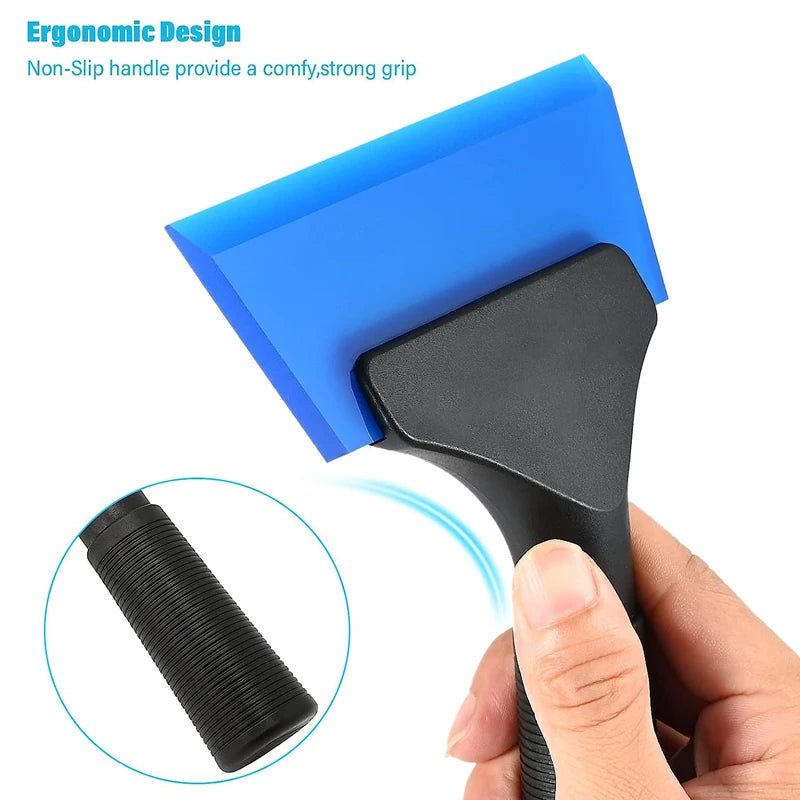 1Pc Clean Scraper Shovel Rubber Window Tint Squeegee Water Blade Wiper Glass Handy Car Wash Cleaner Tool Ice Breaker