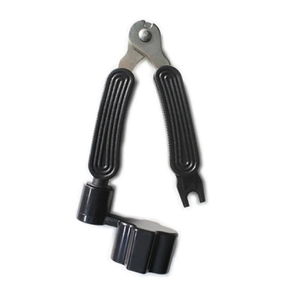 Guitar String Winder String Cutter Bridge Pin Puller 3 IN 1String Peg Winder Guitar Repair Tool Black