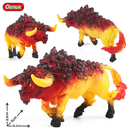 Oenux Mythical Dinosaur Dragon Tiger Golem Lion Snowmen Cattle Model Action Figures Artistical Decoration Collection Kid  Toy