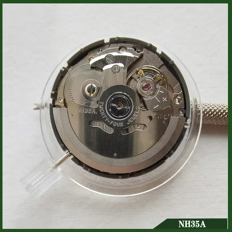 Japan Genuine NH35 Automatic Mechanical Movement High Accuracy 24 Jewels Mod Watch Replacement NH35A Date at 3H 3.8H 6H