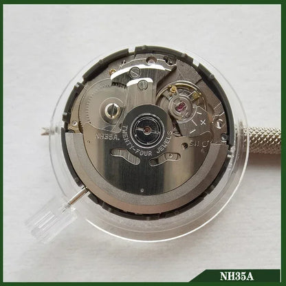 Japan Genuine NH35 Automatic Mechanical Movement High Accuracy 24 Jewels Mod Watch Replacement NH35A Date at 3H 3.8H 6H