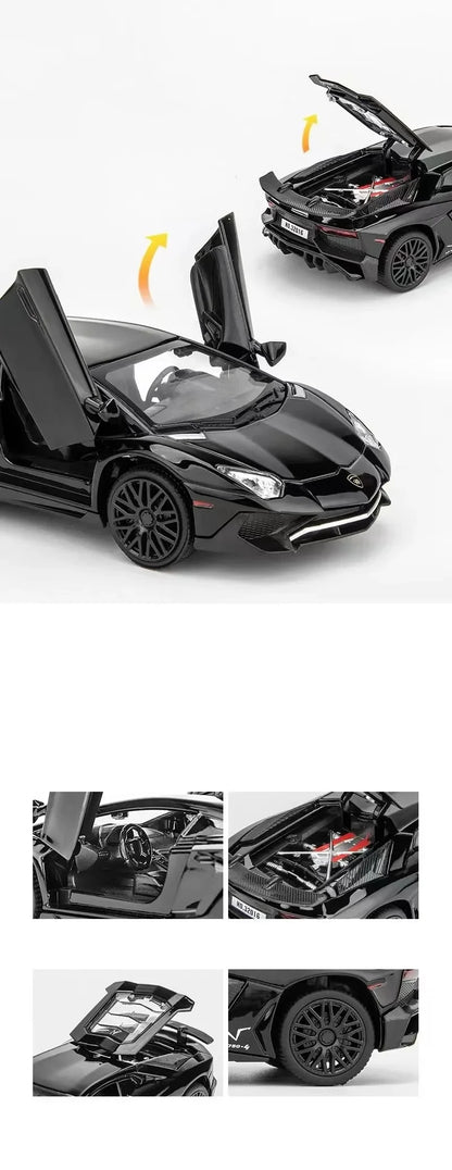 1:32 Lamborghinis SV LP750-4 Alloy Sports Car Model Diecast & Toy Metal Vehicle Simulation Car Model Collection Children's Gifts