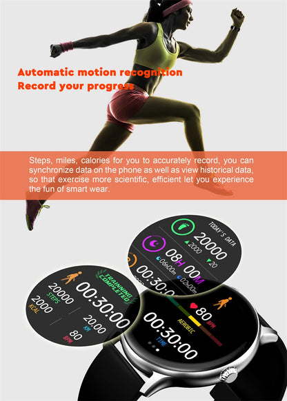 LIGE Women Smart band Watch Real-time Weather Forecast Activity Tracker Watches Heart Rate Monitor Sports Ladies Smart Watch Men