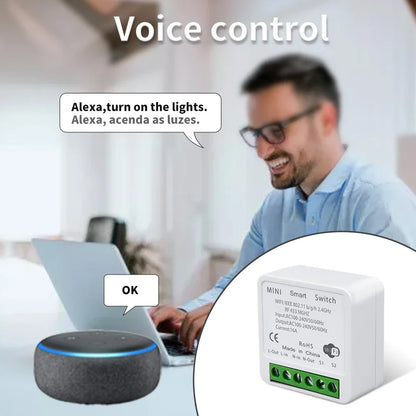 Wifi Smart Switch for Led Lighting Tuya Smart Life RF 433MHz Remote Voice Control Alexa Google Alice 1/2/3 Gang Wireless Switch