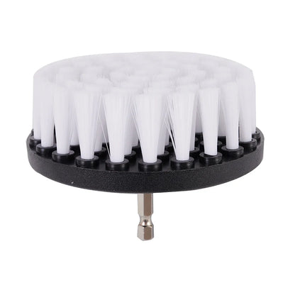 1pc Soft Drill Brush Attachment 4inch For Cleaning Carpet & Leather And Upholstery Glass Car Tires Electric Scrubber Drill