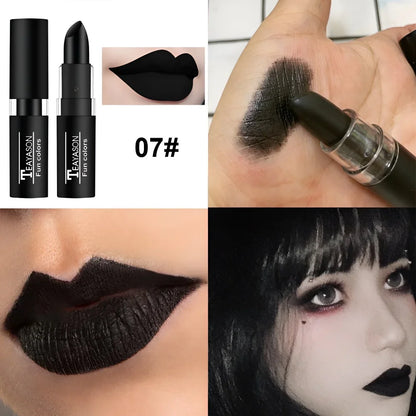 Clay Nude Lip Primer Concealer Cover Dark Lips Stick Long Lasting Gothic Matte Black Halloween White Cosplay Makeup Lip Base