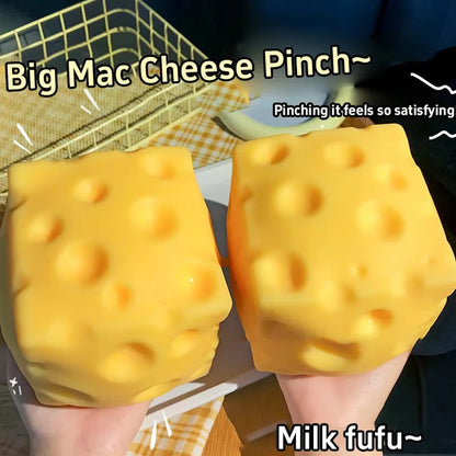 5CM Cheese Squeeze Toy Extra Large Size Cheese Squishy Fidget Toys Slow Rebound Shapeable Venting Ball for Adults Gifts 2026 New
