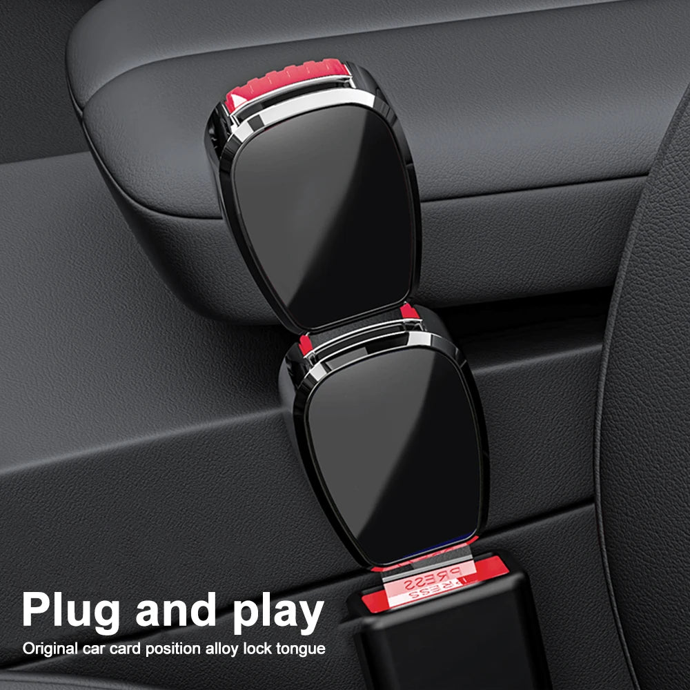 Car Seat Belt Clip Extender Safety Seatbelt Lock Buckle Plug Thick Insert Socket Extender Safety Buckle For Tesla Porsche