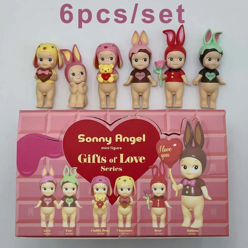 Sonny Angel Mini Figure Gifts Of Love Series Chocolate Mysterious Surprise Blind Box Toy Cure Doll Lucky Mascot Girls Gifts