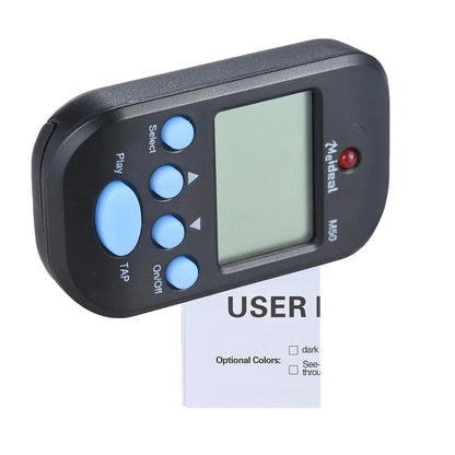 M50 Professional LCD Digital Metronome for Guitar Violin Bass - Rhythm Metronome for Stringed Instrument Players
