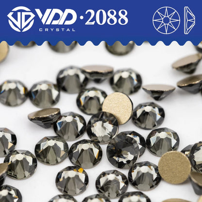 VDD SS16-SS30 High Quality AAAAA 2088 Rhinestones Crystal Flatback 8 Big 8 Small 16cut Stones For DIY Crafts Nail Art Decoration