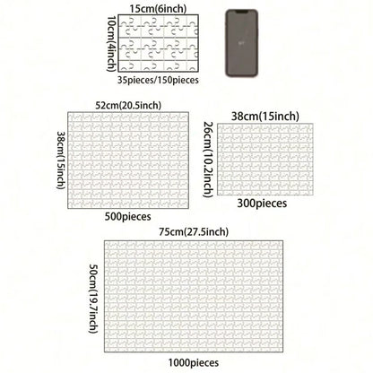 Personalized Custom Photo Puzzle Customize "Cardboard/wooden 35/300/500/1000 Pieces Jigsaw Puzzles for Adults Kids Toys "
