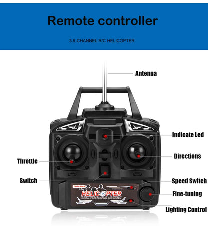 Rc Helicopter With Remote Control Extra Durable Big Plane Toy For Kids Drone Model Outdoor 3.5CH 80cm Aircraft Large Helicoptero