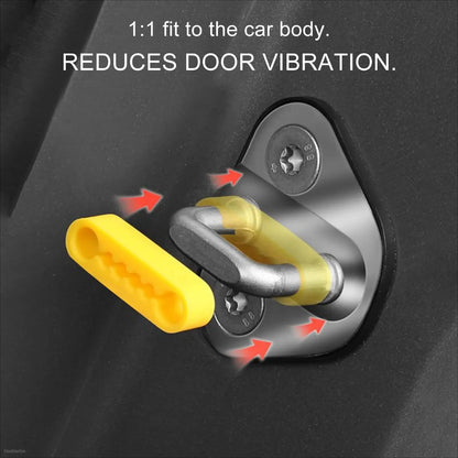 Silicone Car Door Shock Absorber Pads Elastic Damper Cushion Protection for Quiet Closing Vehicle Truck SUV RV Door Edge & Paint