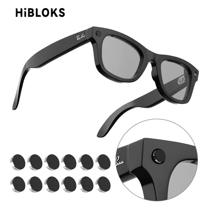 HIBLOKS For Ray-Ban Meta & Gen 2 Wayfarer RW4012/RW4008/RW4006 Skyler Headliner & Oakley Meta HSTN Smart Glasses Shading Sticker