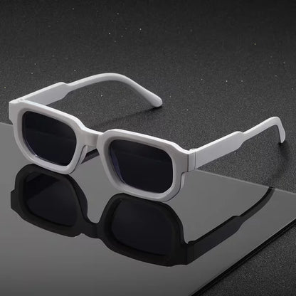 New Men Vintage Rectangle Frame Sunglasses Fashion Retro Sun Glasses Luxury Brand Design Glasses UV400 Eyewear Women Goggles