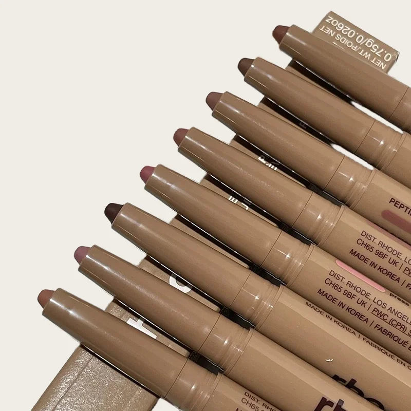 RhodeSkin Peptide Lip Shape Pen Lip Liner Long Lasting Lip Tint Pencil Pen Makeup Lipstick Powder Blusher Gloss Makeup Lipliner