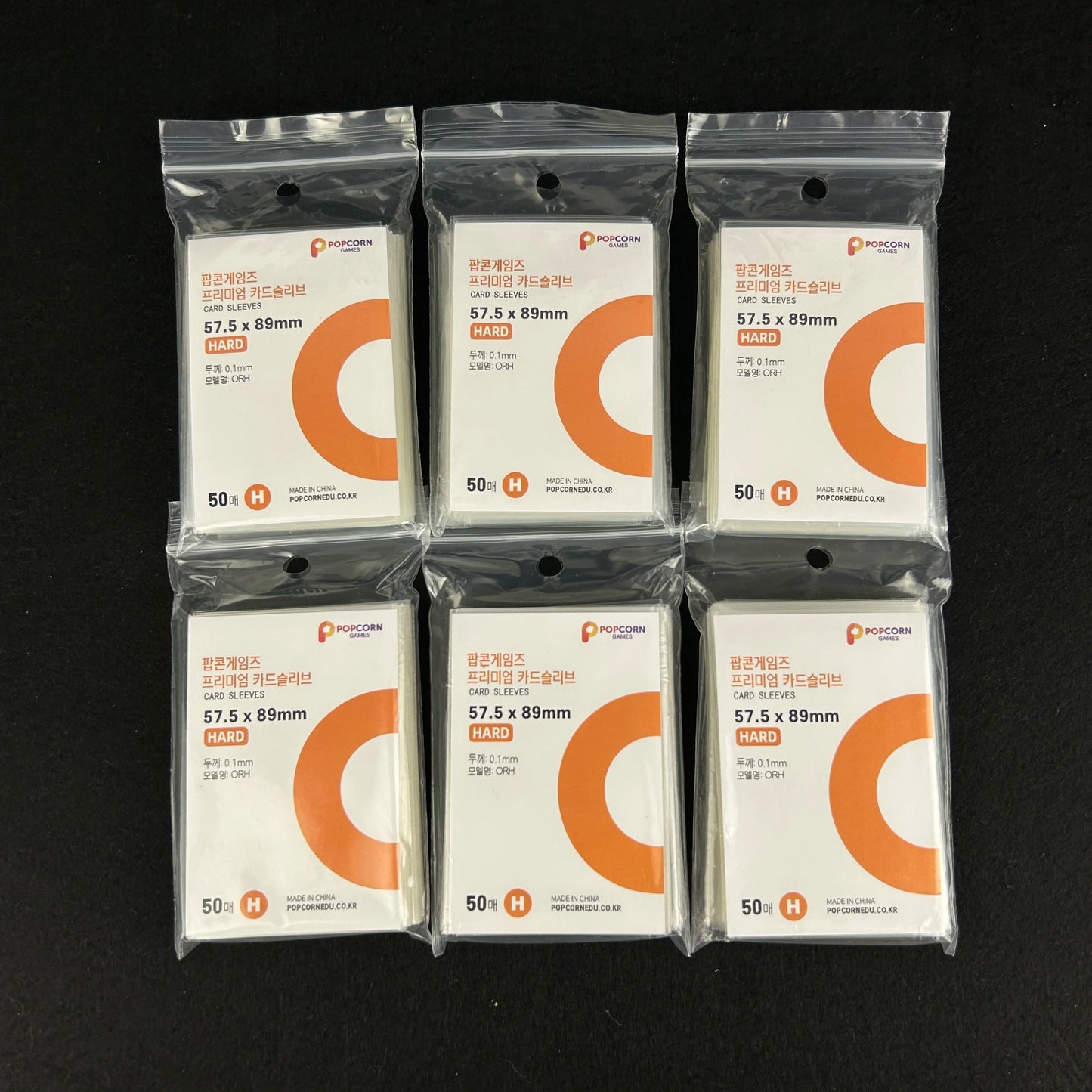 50pcs Korea Card Sleeves Clear Acid Free CPP HARD Photocard Holographic Protector Film Album Binder Photo Popcorn Card