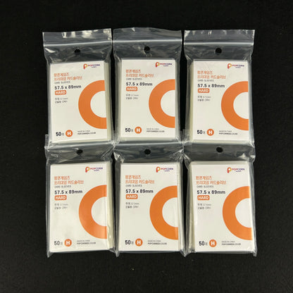 50pcs Korea Card Sleeves Clear Acid Free CPP HARD Photocard Holographic Protector Film Album Binder Photo Popcorn Card