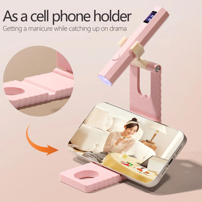 YIKOOLIN Mini Handheld UV Light Fast Gel Nail Drying Lamp for Home Salon Tools Professional Nail Phototherapy Flashlight Pen