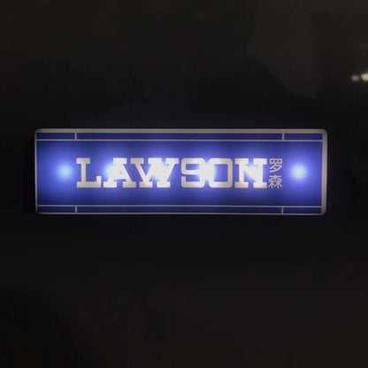 Hot Convenience Store Fridge Magnet Miniature Model Magnetic Attraction Decorate Night Light Atmosphere Light Glowing Signboard