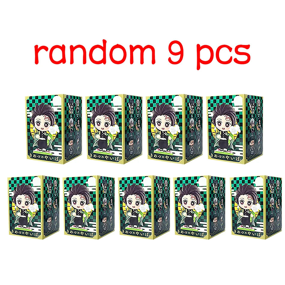 Demon Slayer Tanjiro Kamado Nezuko Anime Cartoon Figure Blind Box Creative Personalized Statue Model Ornament Surprise Gift Box