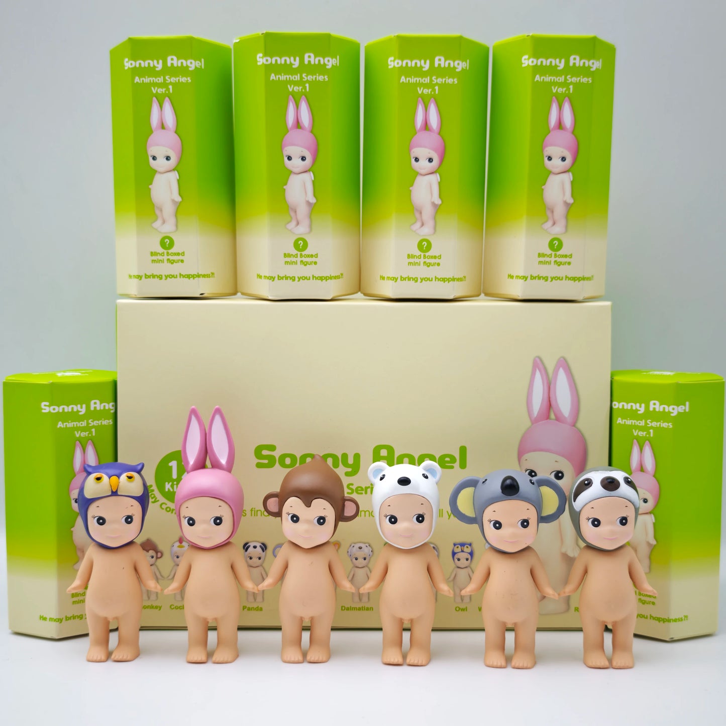 Sonny Angel Blind Box Toys Animal Series Ver.1 Anime Mini Action Figure Cute Doll Ornaments Collection Birthday Christmas Gifts