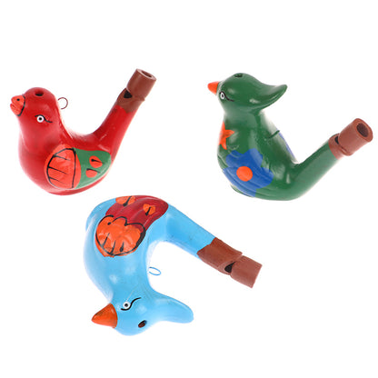 Coloured Drawing Water Bird Whistle for Kid Early Learning Educational Children Toy Musical Instrument Bathtime Musical Gift