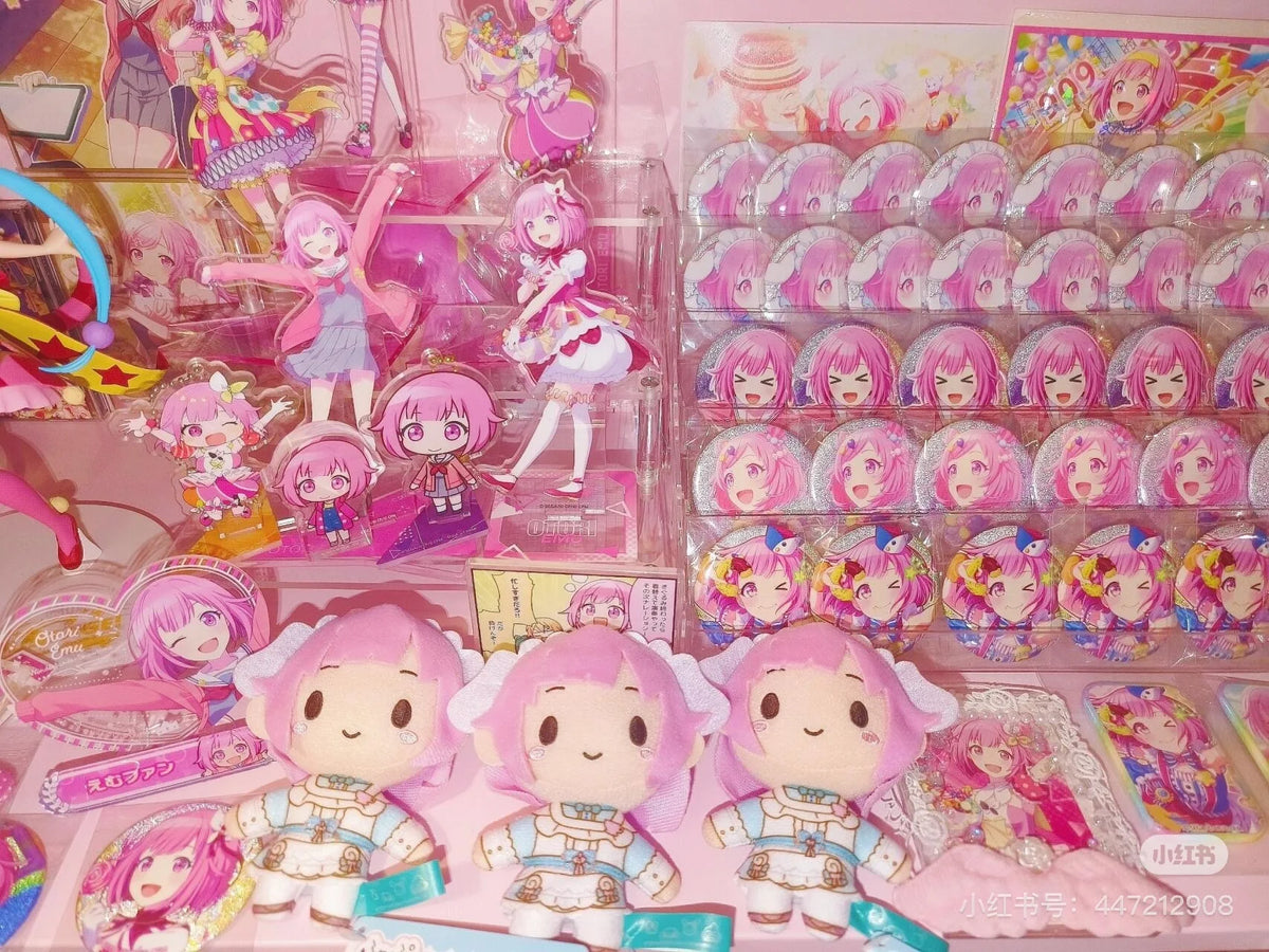 10cm PJSK Plush Keychain Project Sekai Otori Emu Stuffed Plushie Pendant Yoisaki Kanade Kawaii Backpacks Ornaments Toys Gifts