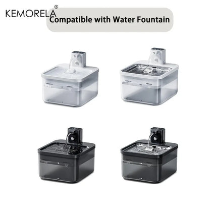 6/12PCS Cat Water Fountain Filters Replacement - with Activated Carbon Fit for Most Waterer Clean Drinking Water for Cats Pet