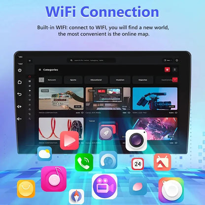 7 9 10"2 Din Car Audio Android 13 Android auto Wireless Carplay 64G Automotive Multimedia Player BT GPS Car intelligent Systems